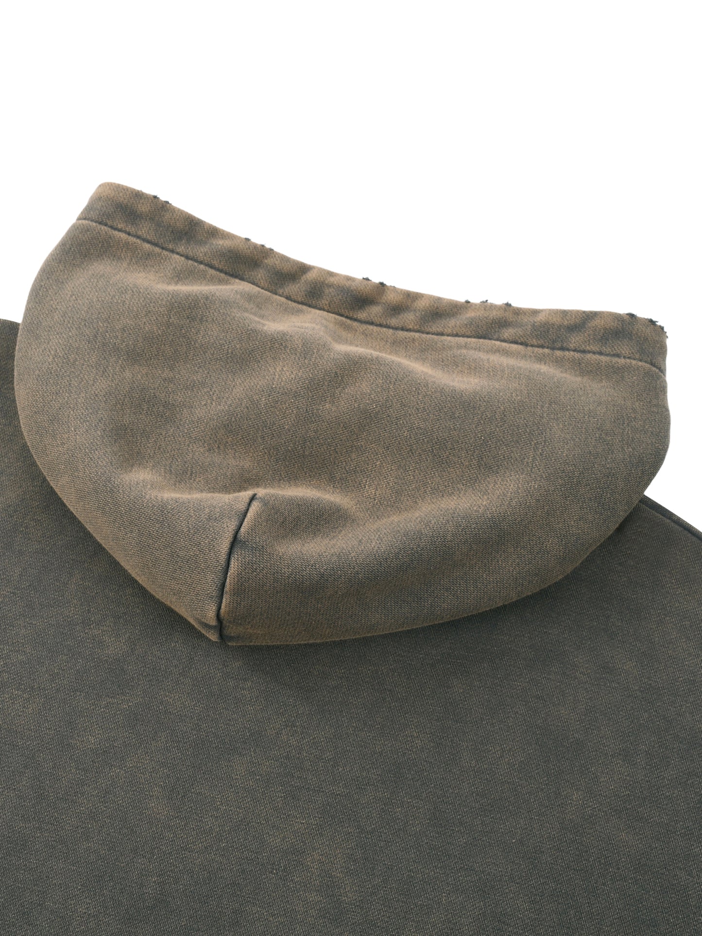 Offset Vintage Washed Frayed-Hem Hoodie