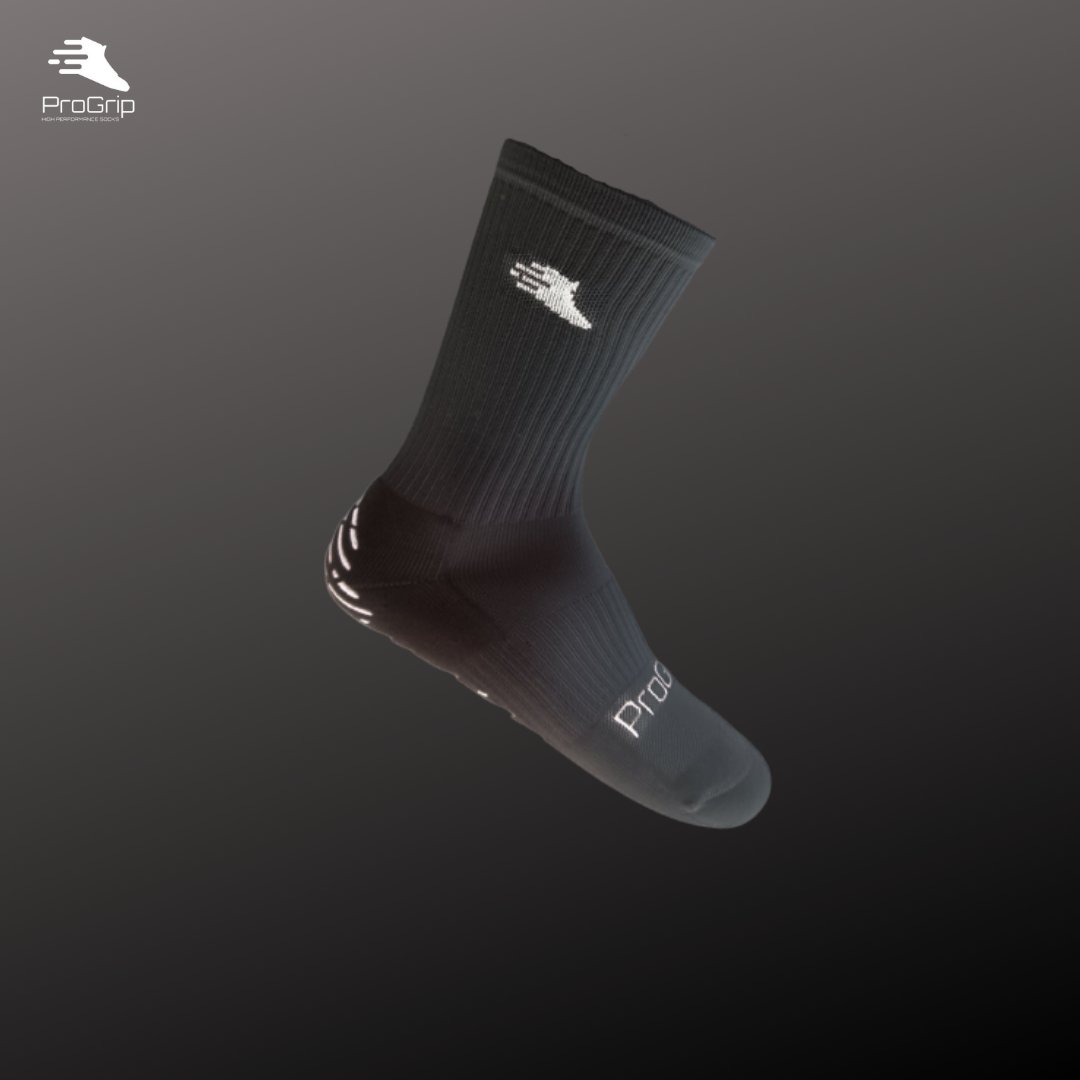 ProGrip Grip Socks - BLACK Grip Socks for Sport | Football | Rugby | Golf | Lacrosse | Hockey | Basketball | Tennis - ProGrip Grip Socks -