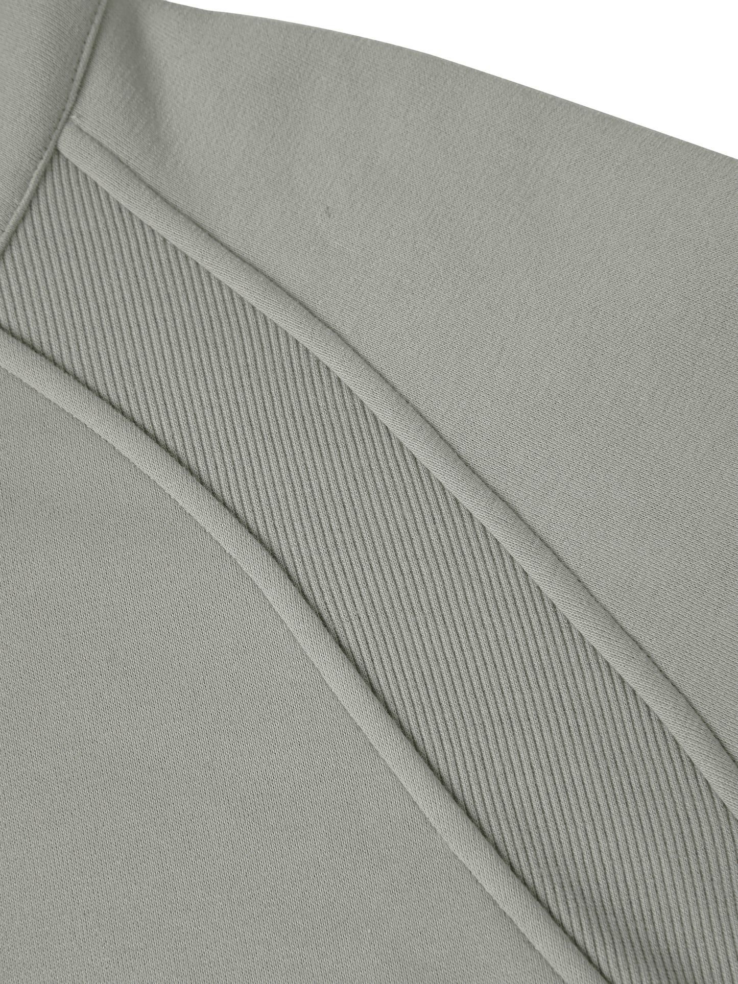 Offset Cropped Zip-Through Hoodie