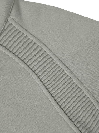 Offset Cropped Zip-Through Hoodie