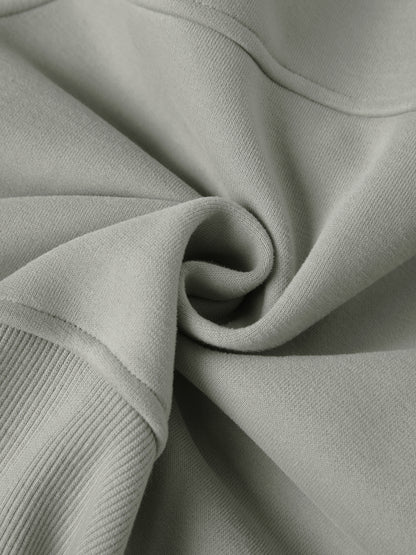 Offset Cropped Zip-Through Hoodie