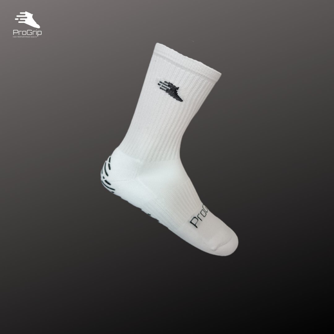 ProGrip Grip Socks - WHITE Grip Socks for Sport | Football | Rugby | Golf | Lacrosse | Hockey | Basketball | Tennis - ProGrip Grip Socks - 