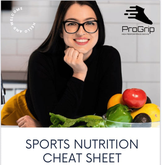 Sports Nutrition Cheat Sheet - ProGrip Grip Socks - 
